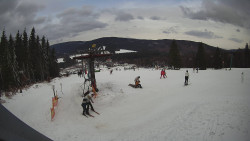 Horní část sjezdovky Skiareálu Ramzová