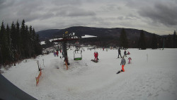 Horní část sjezdovky Skiareálu Ramzová