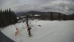 Horní část sjezdovky Skiareálu Ramzová