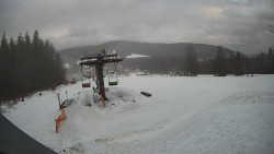 Horní část sjezdovky Skiareálu Ramzová