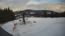 Horní část sjezdovky Skiareálu Ramzová