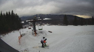 Horské atrakce Ramzová - Horní část sjezdovky Skiareálu Ramzová - 6.2.2026 v 09:00