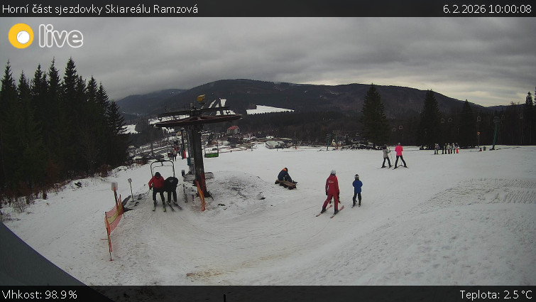 Horské atrakce Ramzová - Horní část sjezdovky Skiareálu Ramzová - 6.2.2026 v 10:00