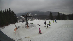 Horní část sjezdovky Skiareálu Ramzová