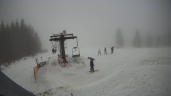 Horní část sjezdovky Skiareálu Ramzová