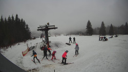 Horní část sjezdovky Skiareálu Ramzová