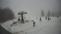 Horní část sjezdovky Skiareálu Ramzová