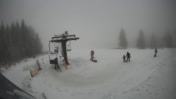 Horní část sjezdovky Skiareálu Ramzová