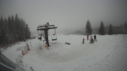 Horní část sjezdovky Skiareálu Ramzová