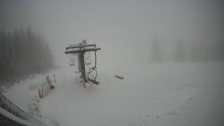 Horní část sjezdovky Skiareálu Ramzová