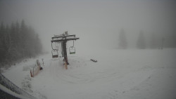 Horní část sjezdovky Skiareálu Ramzová