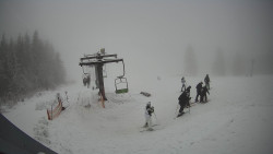 Horní část sjezdovky Skiareálu Ramzová