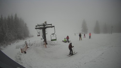 Horní část sjezdovky Skiareálu Ramzová