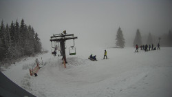 Horní část sjezdovky Skiareálu Ramzová