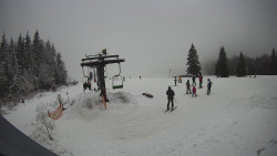 Horní část sjezdovky Skiareálu Ramzová