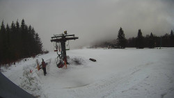 Horní část sjezdovky Skiareálu Ramzová