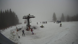 Horní část sjezdovky Skiareálu Ramzová