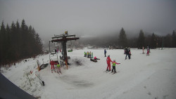 Horní část sjezdovky Skiareálu Ramzová