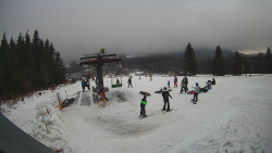 Horní část sjezdovky Skiareálu Ramzová