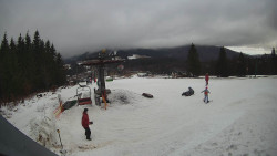 Horní část sjezdovky Skiareálu Ramzová