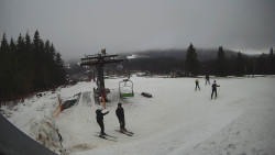 Horní část sjezdovky Skiareálu Ramzová