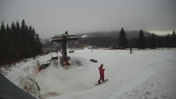 Horní část sjezdovky Skiareálu Ramzová