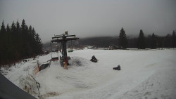 Horní část sjezdovky Skiareálu Ramzová