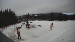 Horní část sjezdovky Skiareálu Ramzová