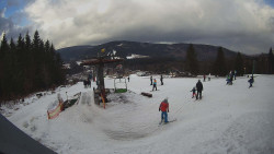 Horní část sjezdovky Skiareálu Ramzová