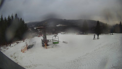 Horní část sjezdovky Skiareálu Ramzová