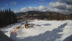 Horní část sjezdovky Skiareálu Ramzová