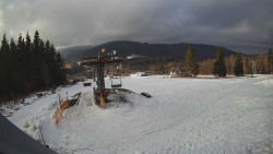 Horní část sjezdovky Skiareálu Ramzová