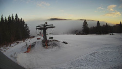 Horní část sjezdovky Skiareálu Ramzová