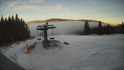 Horní část sjezdovky Skiareálu Ramzová