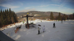 Horní část sjezdovky Skiareálu Ramzová