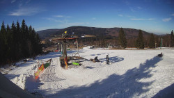 Horní část sjezdovky Skiareálu Ramzová