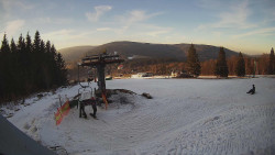 Horní část sjezdovky Skiareálu Ramzová