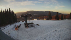 Horní část sjezdovky Skiareálu Ramzová