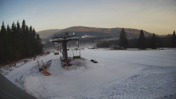 Horní část sjezdovky Skiareálu Ramzová