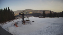 Horní část sjezdovky Skiareálu Ramzová