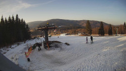 Horní část sjezdovky Skiareálu Ramzová