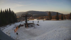 Horní část sjezdovky Skiareálu Ramzová