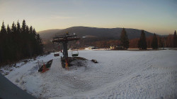 Horní část sjezdovky Skiareálu Ramzová