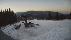 Horní část sjezdovky Skiareálu Ramzová