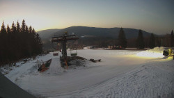 Horní část sjezdovky Skiareálu Ramzová