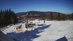 Horní část sjezdovky Skiareálu Ramzová