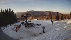 Horní část sjezdovky Skiareálu Ramzová