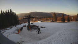 Horní část sjezdovky Skiareálu Ramzová