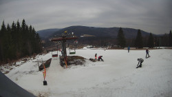 Horní část sjezdovky Skiareálu Ramzová