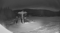 Horní část sjezdovky Skiareálu Ramzová